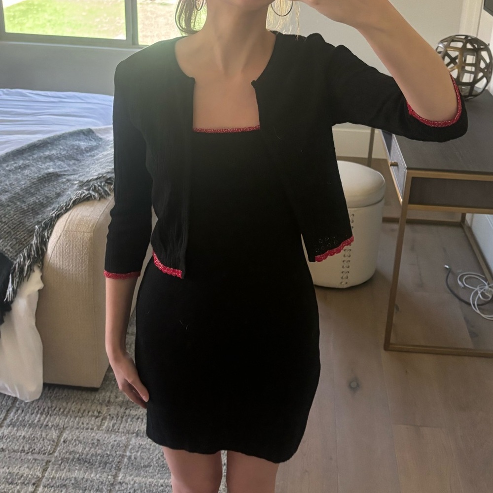 Y2K 2000s My Michelle Dress and Cardigan Set